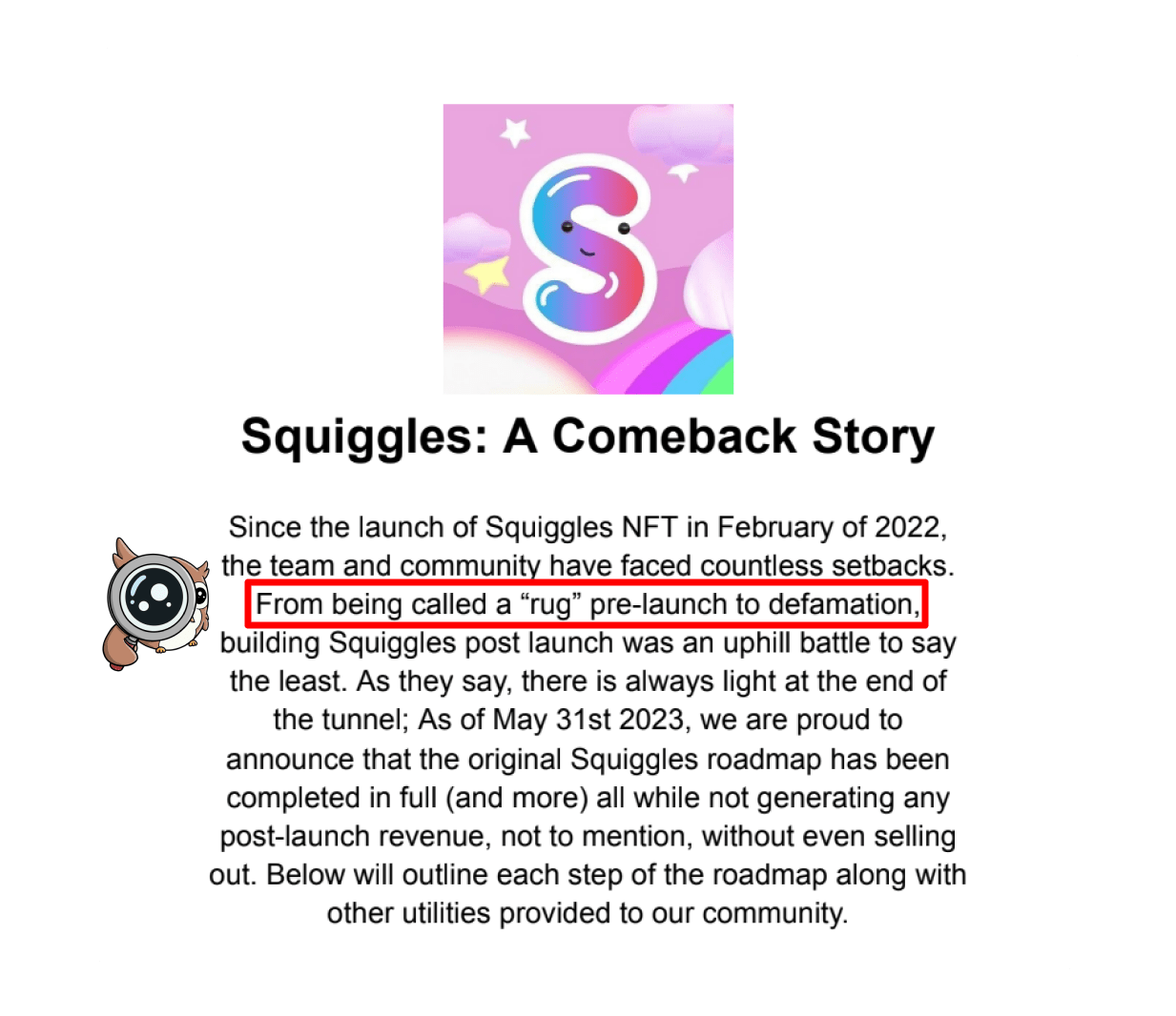 Wen “Squiggles: A Comeback Story” Netflix docu?