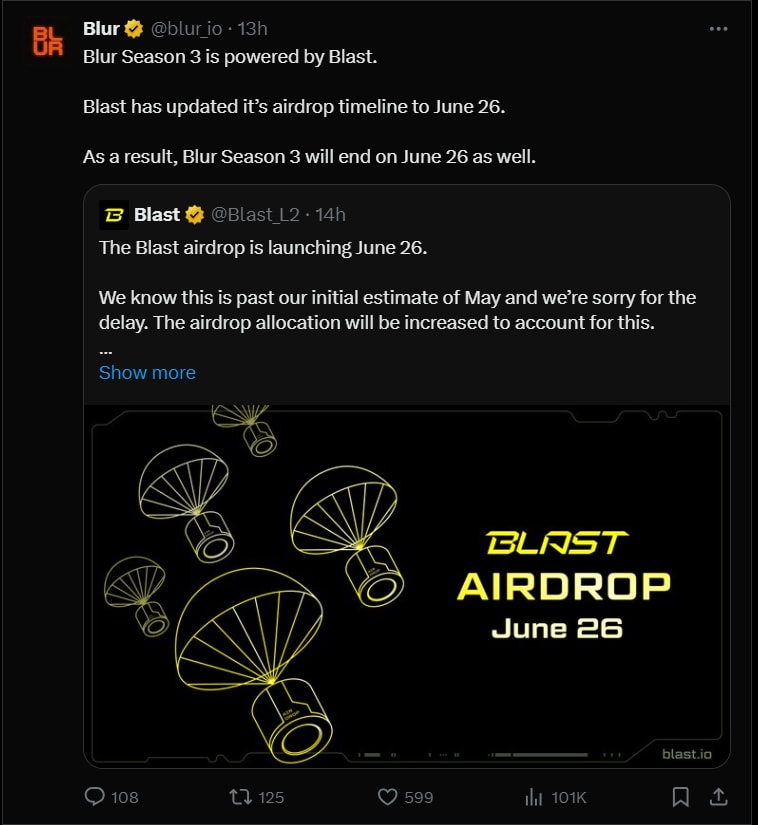 Tweet Link: https://x.com/blur_io/status/1790845838480085197