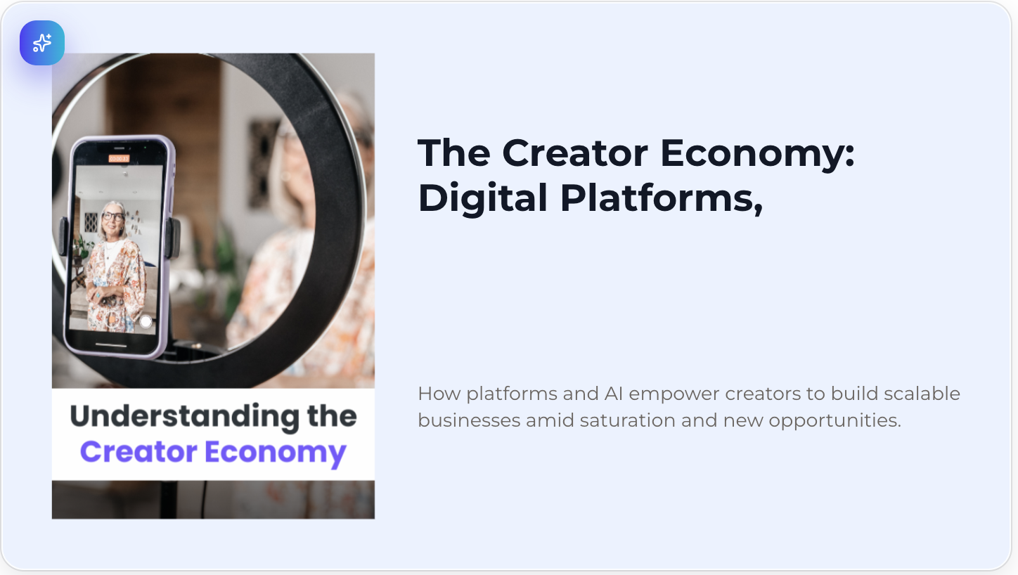 The Create Economy Digital Platform Template — preview 1