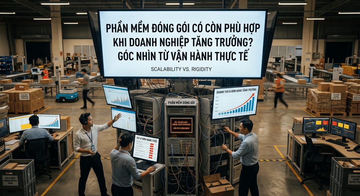 Phần mềm đóng gói còn phù hợp khi doanh nghiệp tăng trưởng?