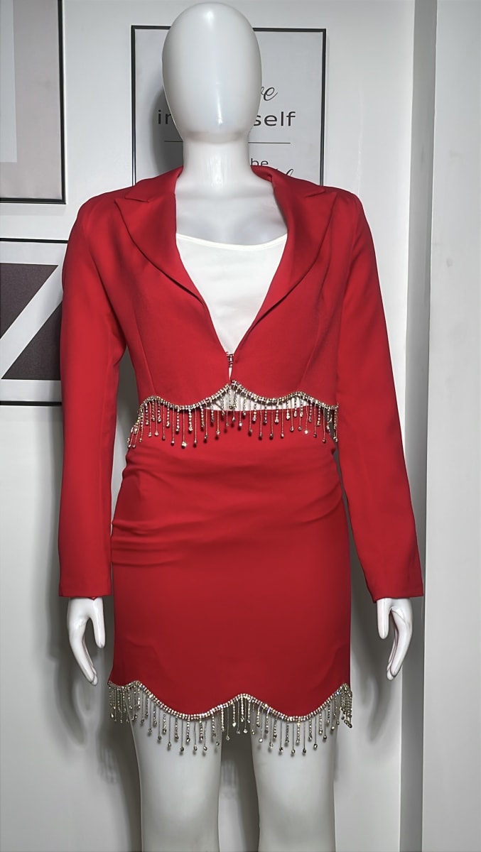 GOKER LIFE - 2 PIECE CORP SKIRT WITH FRINGES