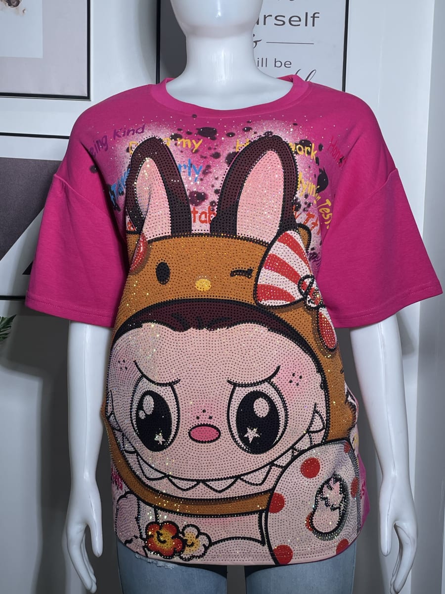 LABUBU STONES T SHIRT
