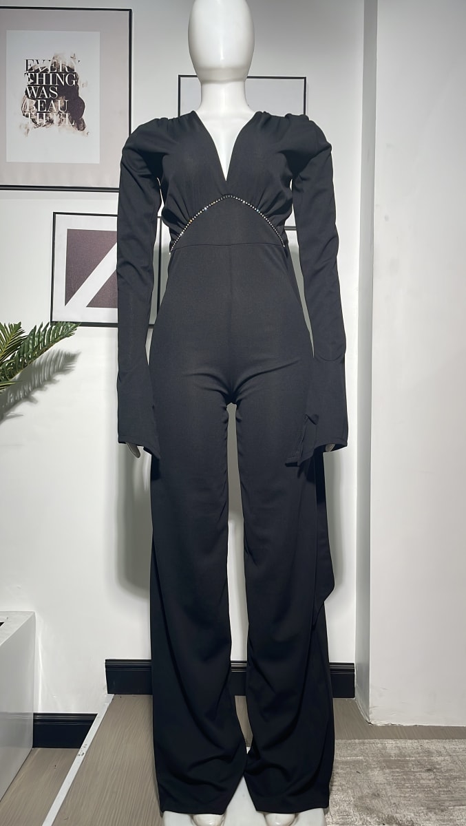 SHOWBACK JUMPSUIT & STONE