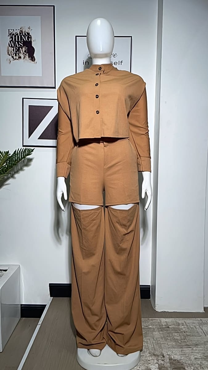 KENTAZ - N 2 PIECE PANT SET WITH CUT