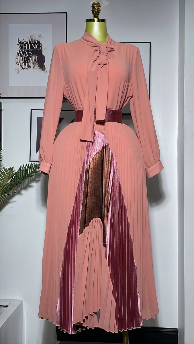 PEACH COLORED - GOWN