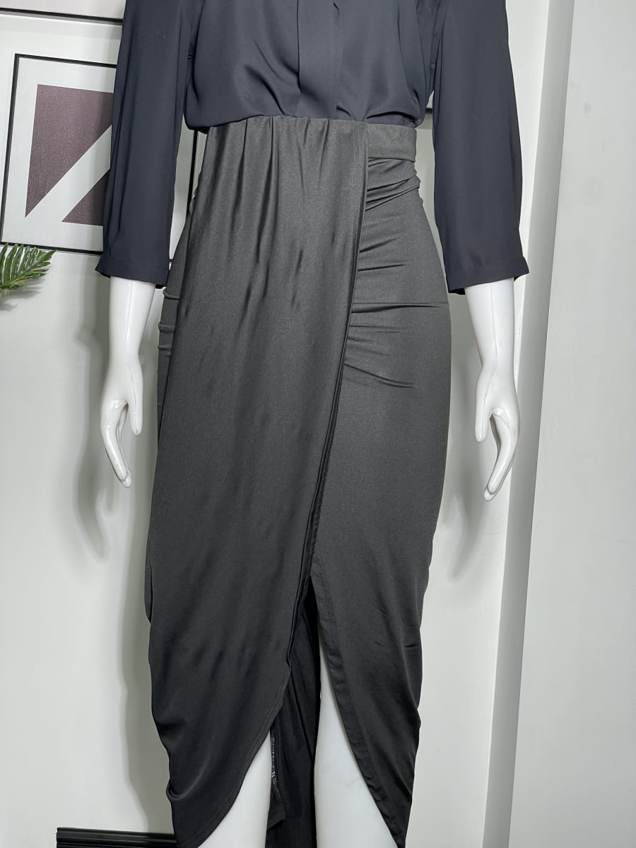 KENTAZ - RUCHED SLIT SKIRT 2
