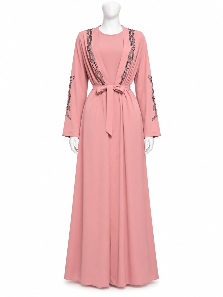 KATALIA - STONED HAND & FRONT ABAYA TURKEY