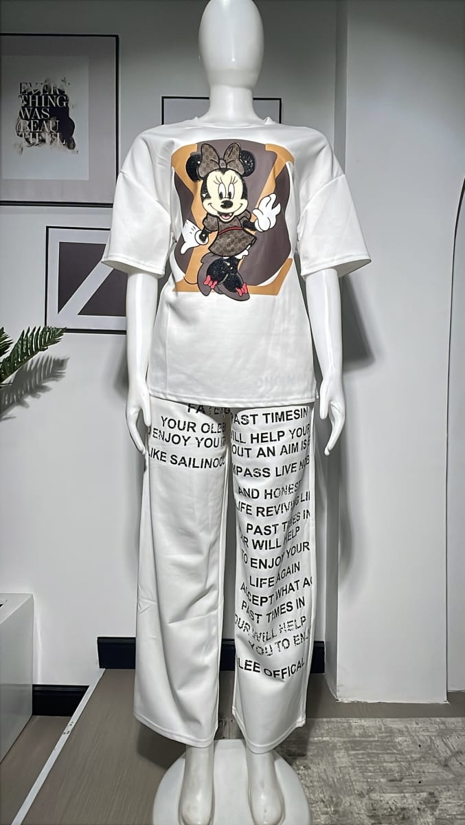 2 PIECE TEDDY BEAR PANT SET 3