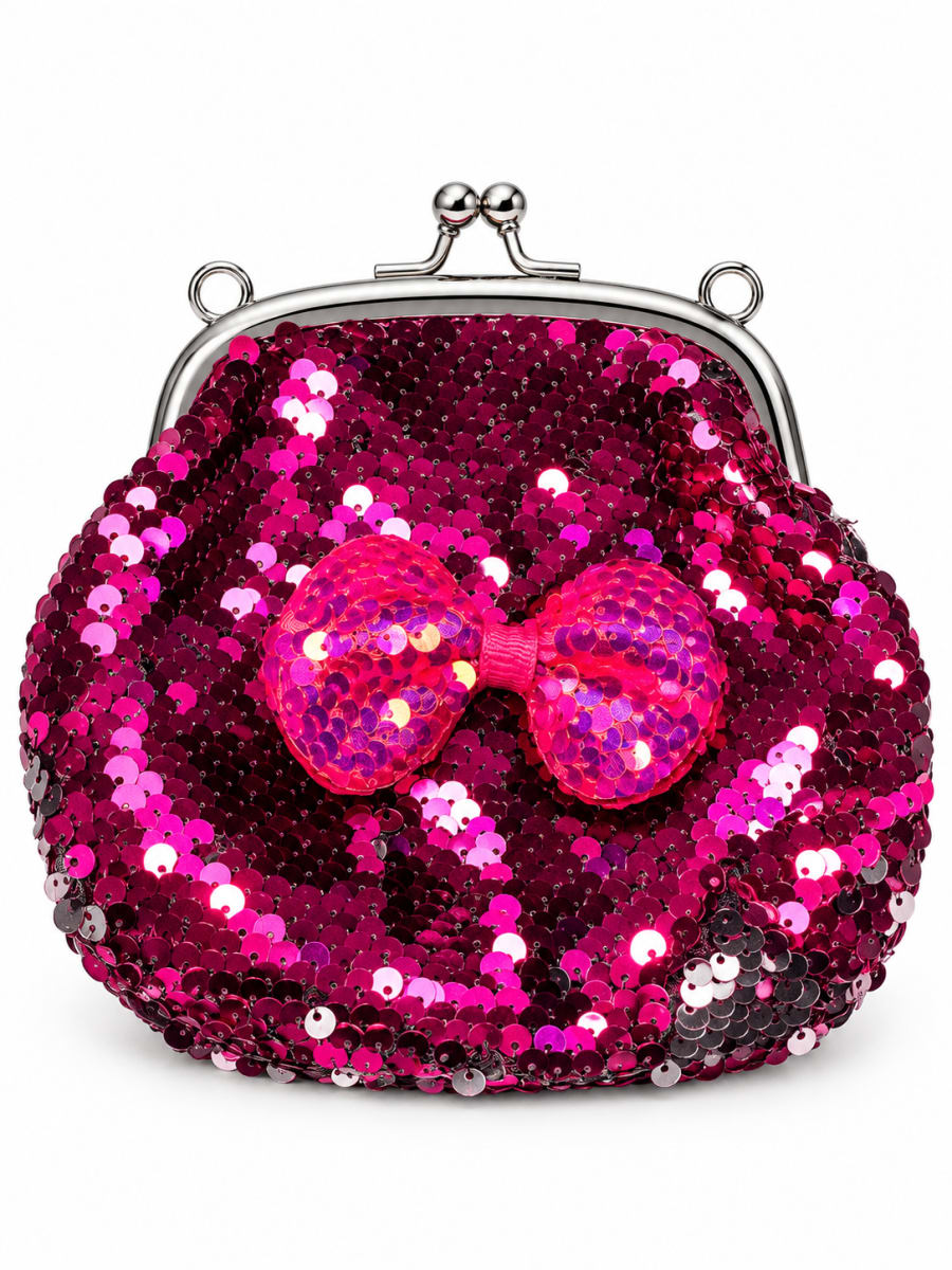 Sequin Bow Mini Frame Bag 2