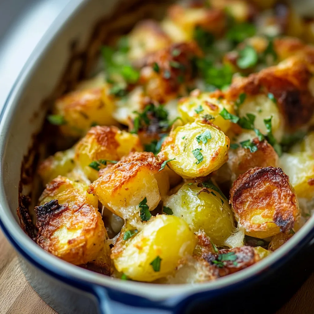 Rosenkohl-Auflauf mit Kartoffeln