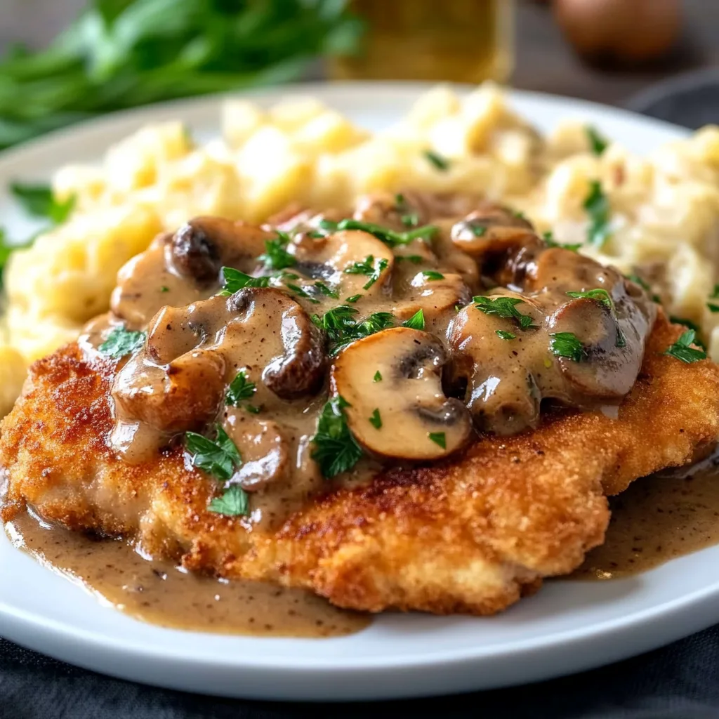 Jägerschnitzel (Schnitzel mit Mushroom Gravy)