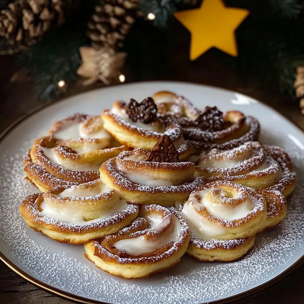 Festliche Blätterteig-Tannenbäume