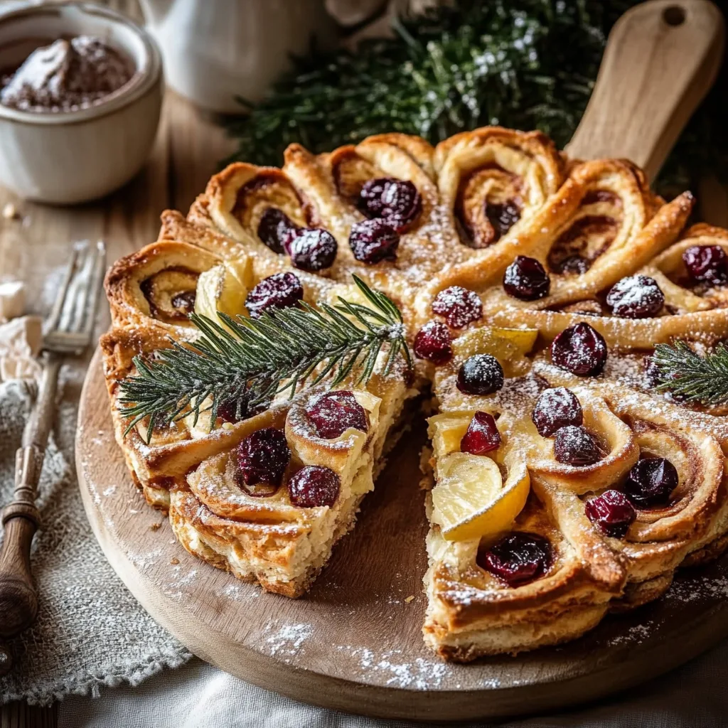 Einfache Blätterteig Tannenbäume