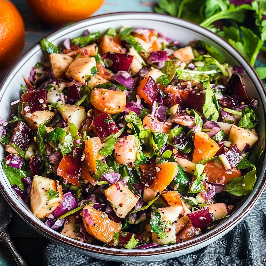 Rotkohlsalat mit Orangendressing