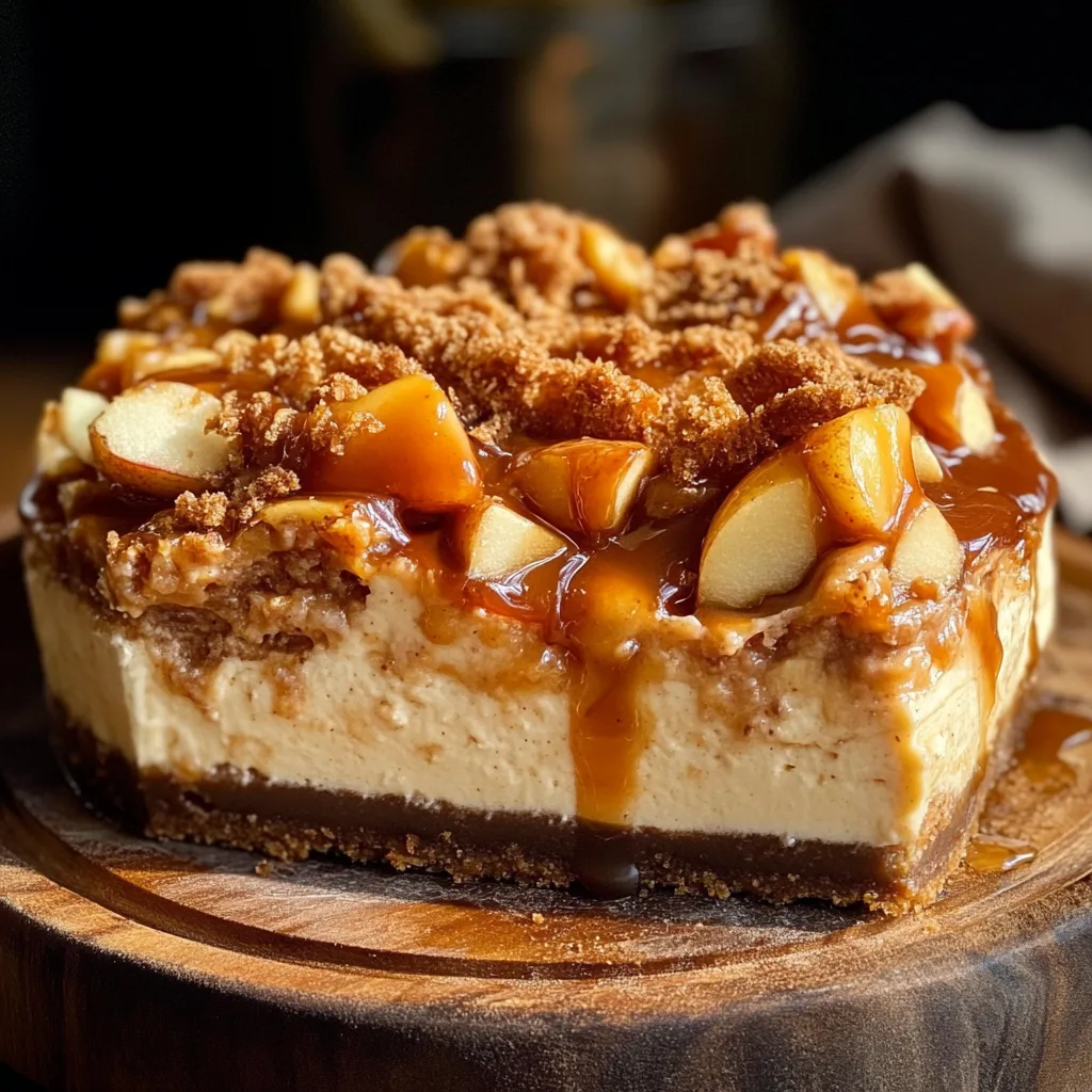 Salted Caramel Apple Pie Cheesecake