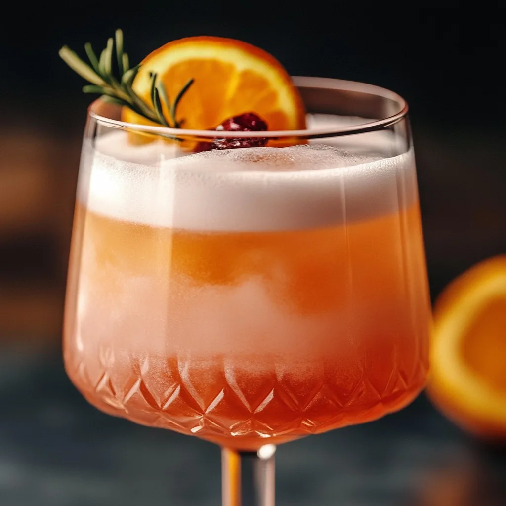 Aperol Sour Cocktail