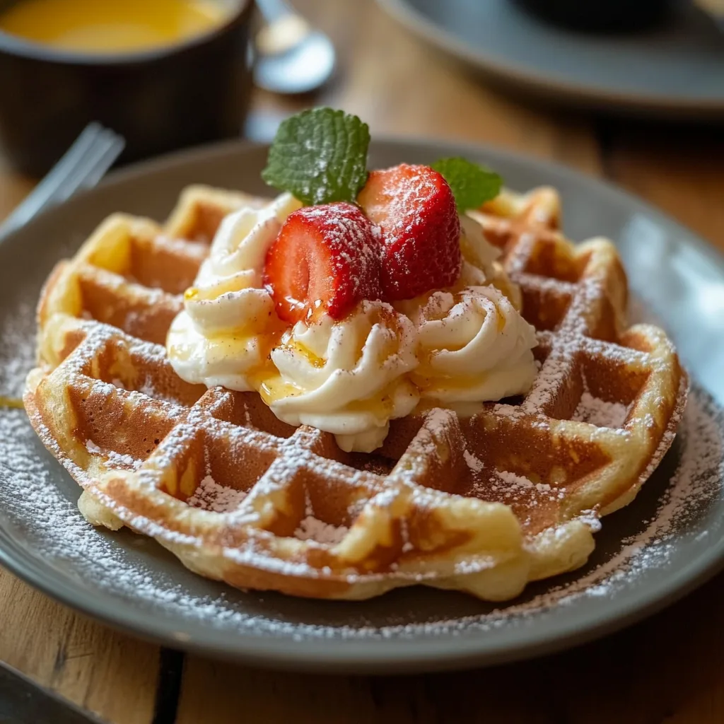 Authentische Liège Belgische Waffeln