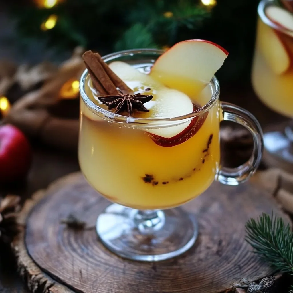 Weißer Apfelglühwein