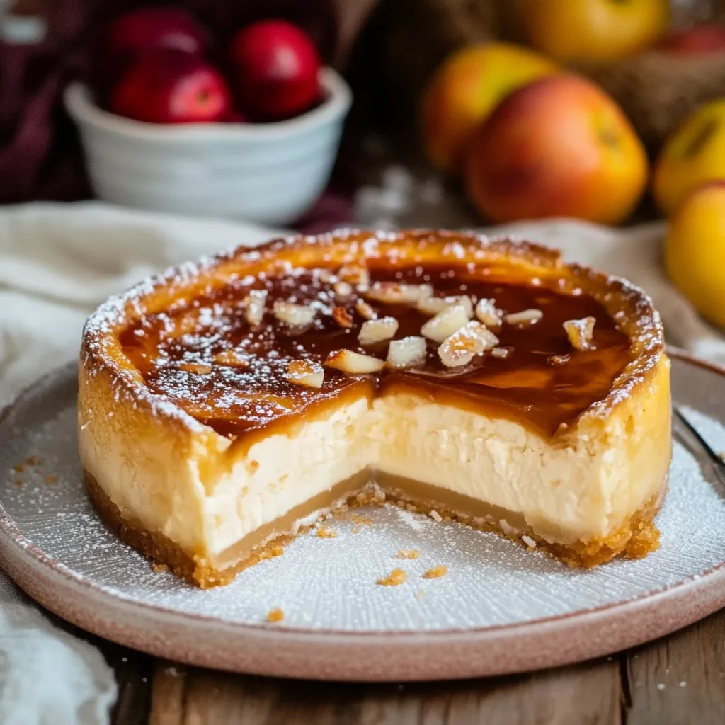 Apfelkäsekuchen mit Salzkaramell