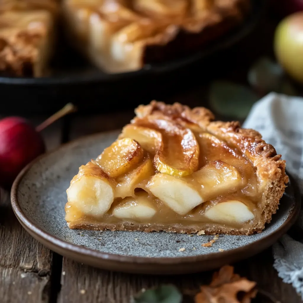 Gedeckter Apfelkuchen