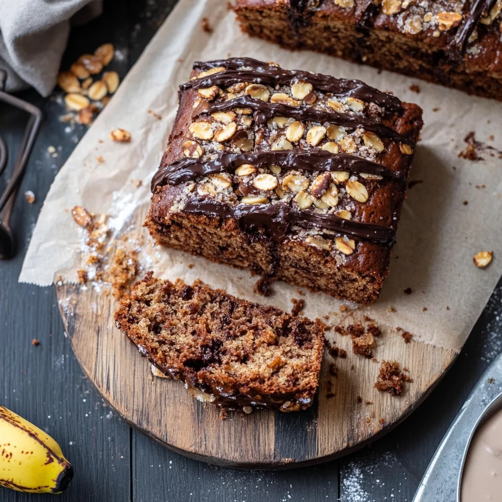 Bananenkuchen mit viiiiel Schokolade und Nüssen