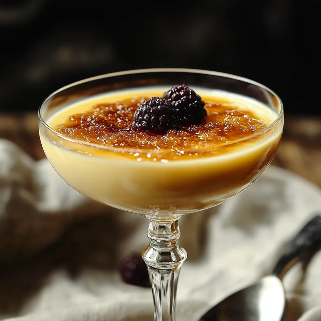 Indulgent Crème Brûlée Martini