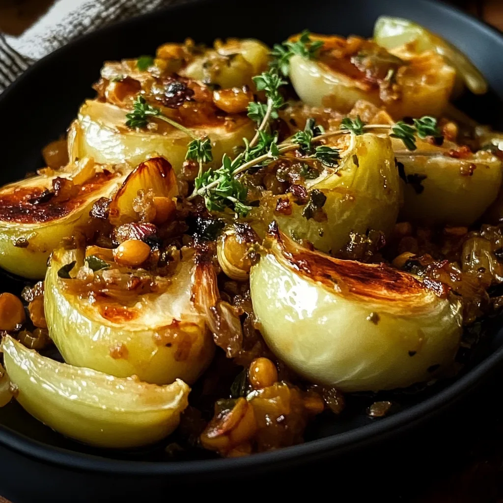 Gebratener Rosenkohl mit Berglinsen