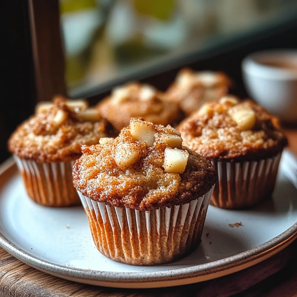 Lecker Gesunde Apfel-Zimt Griechische Joghurt Muffins