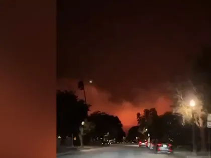 В Голливуде бушует страшный лесной пожар, который уничтожает дома знаменитостей