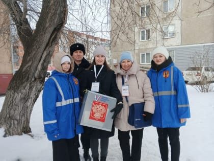 НД «СтудГвардия» колледжа АлтГУ помогала при проведении выборов президента РФ