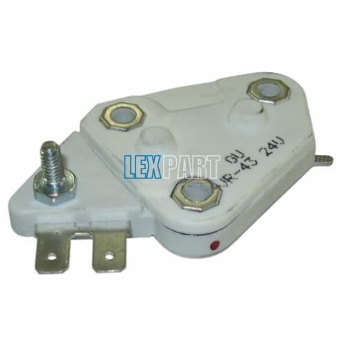Regulator Delco 24V 1P=B+ (Bolt)/2P A-Circuit VS=27.5V 20SI/27SI/30SI With Web And Stud - REG2624CX