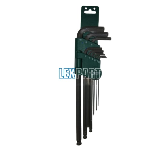 Tools Jonnesway 1.5MM / 2.2MM / 5MM / 3MM / 4MM / 5MM / 6MM / 8MM / 10MM Allen Key Set Hexagon Xtra Long 9-Piece - Metric - JOT900CX