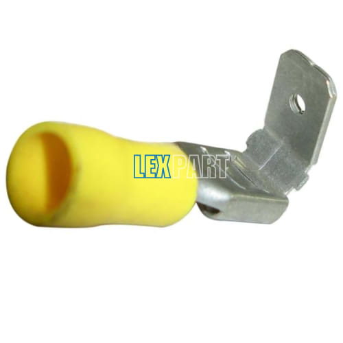 Terminal Insulated Yellow Spade 6.3MM - Piggy-Back - 2-Way (Male-Female) - TIY253CX