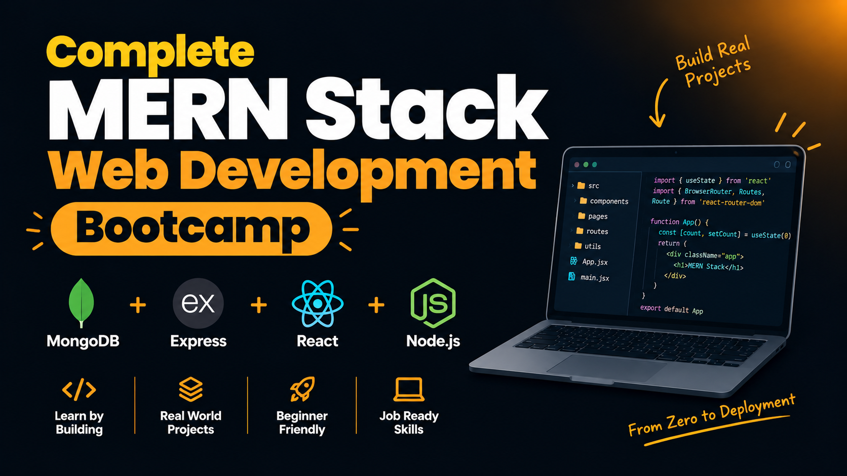 Complete MERN Stack Web Development Bootcamp cover