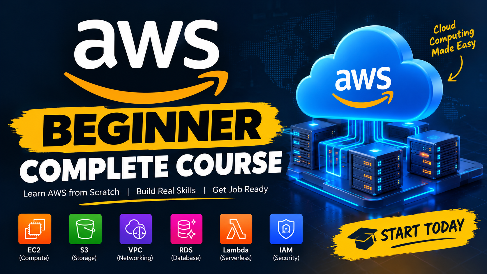 AWS Fundamentals & Cloud Practitioner Masterclass cover