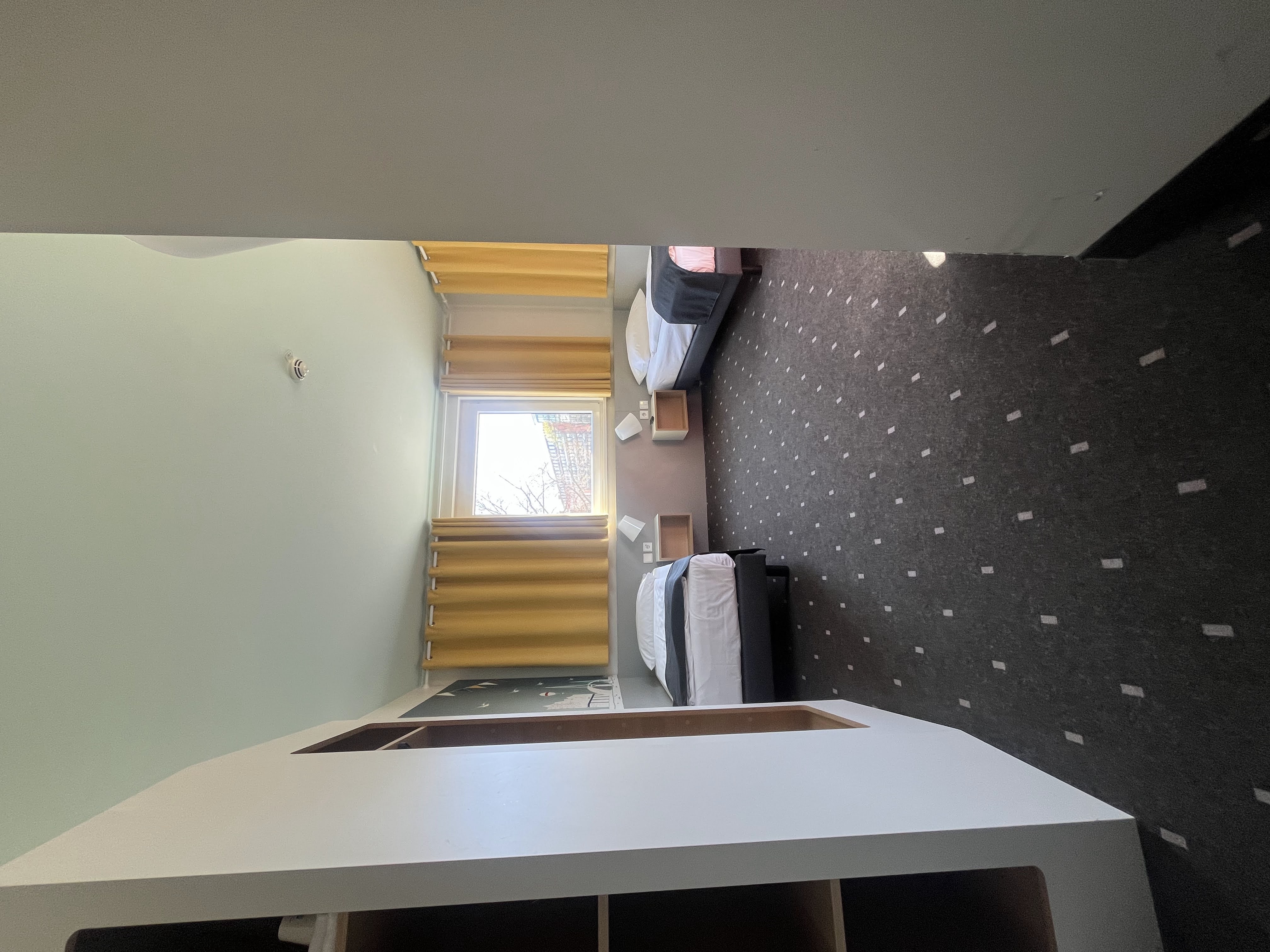 Lots of space next to the beds 1