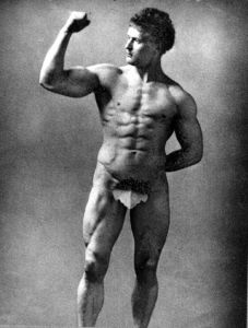 Portret van Eugen Sandow, 1889, door Henry Van der Weyde (CC Wikimedia)