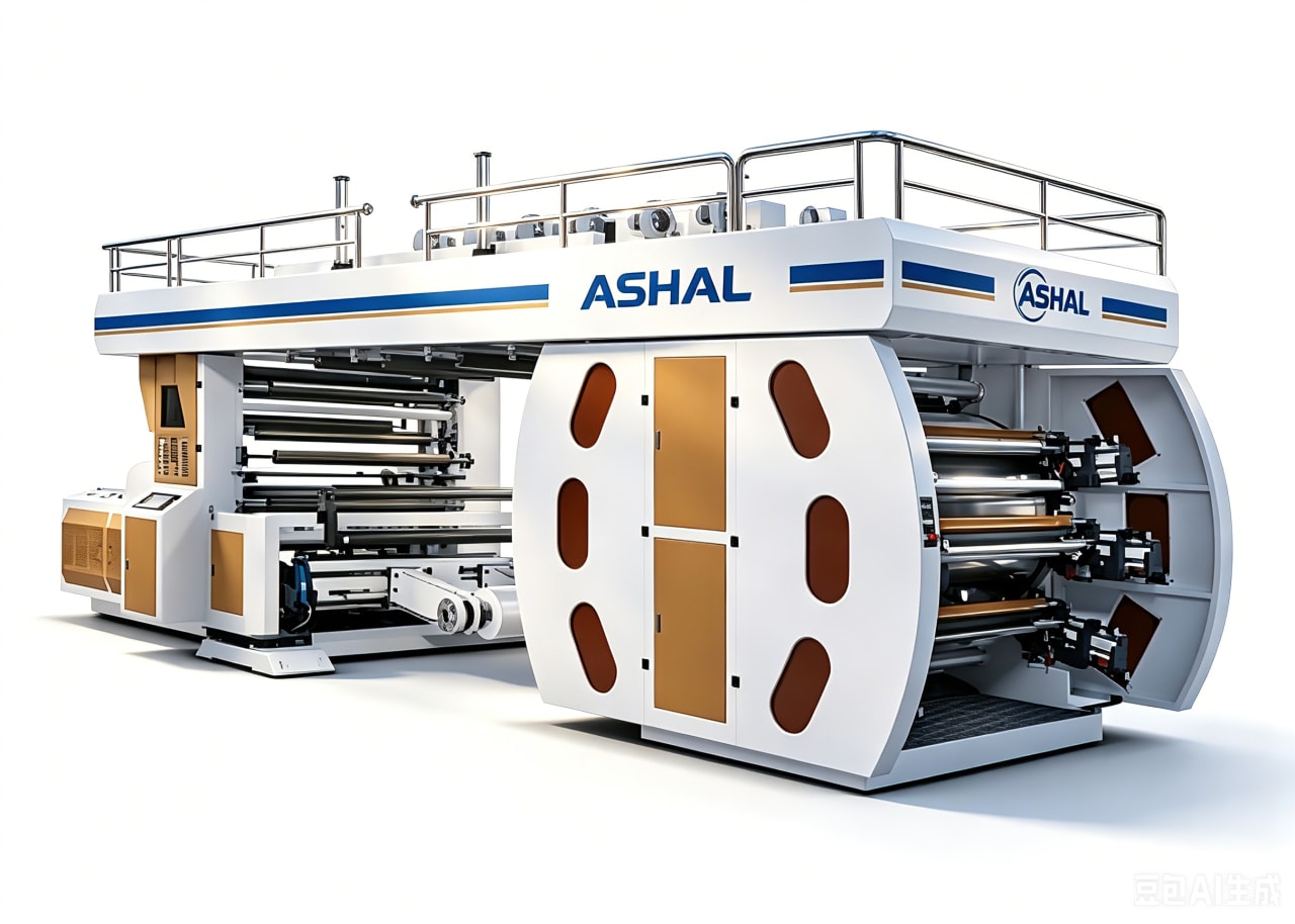 AI-4C Flexo press — studio render