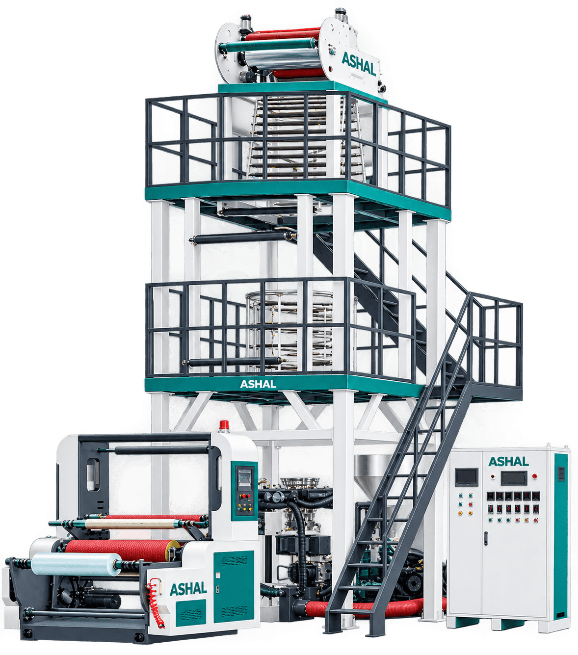 S-Mini Double-head Film Blowing Machine — 400×2 / 600×2