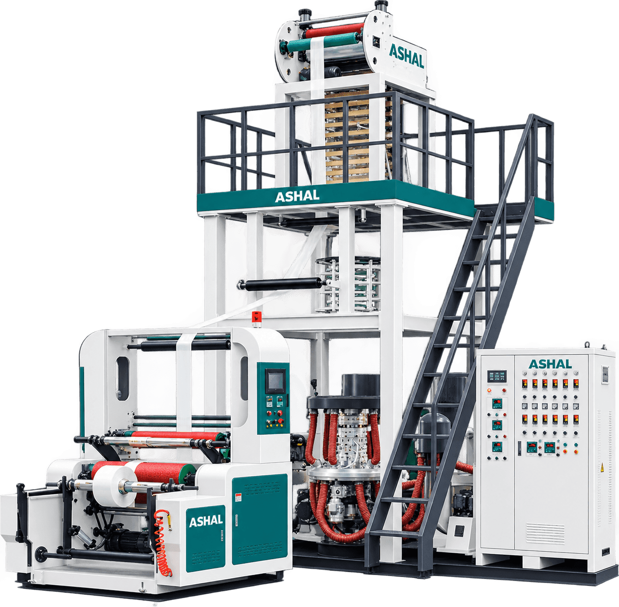 ABA Three-layer Film Blowing Machine — 1000 / 1200 / 1500