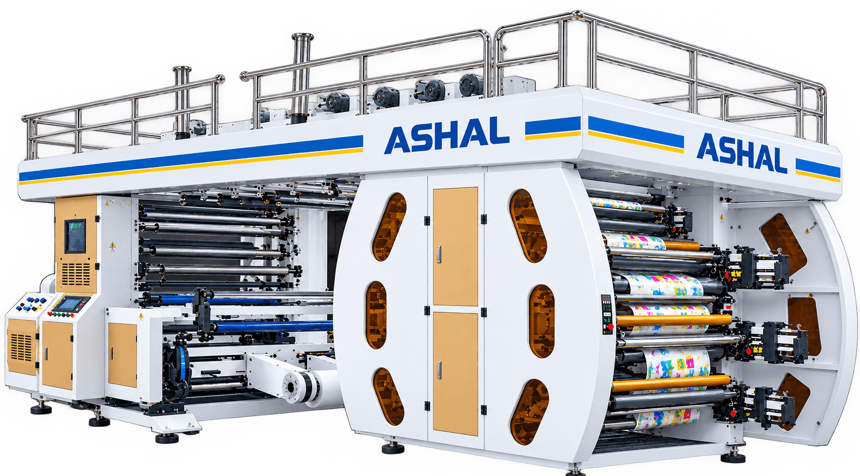 AI-2C 2-Color CI Flexographic Printing Machine — 500 to 2000 mm