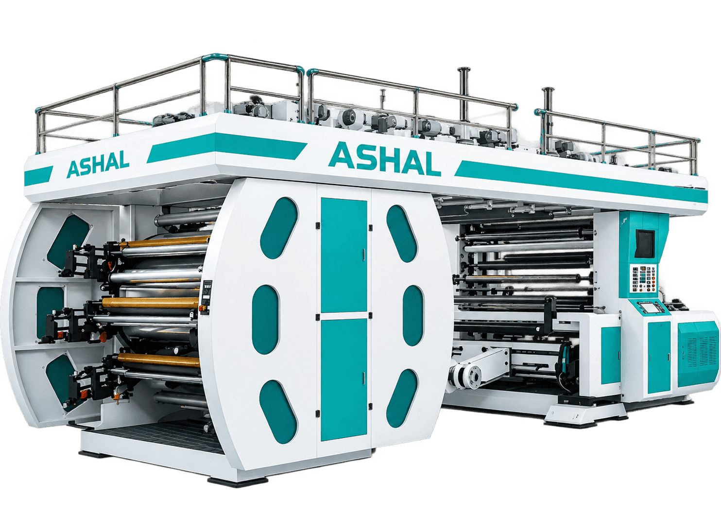 AI-6C 6-Color CI Flexographic Printing Machine — 500 to 2000 mm