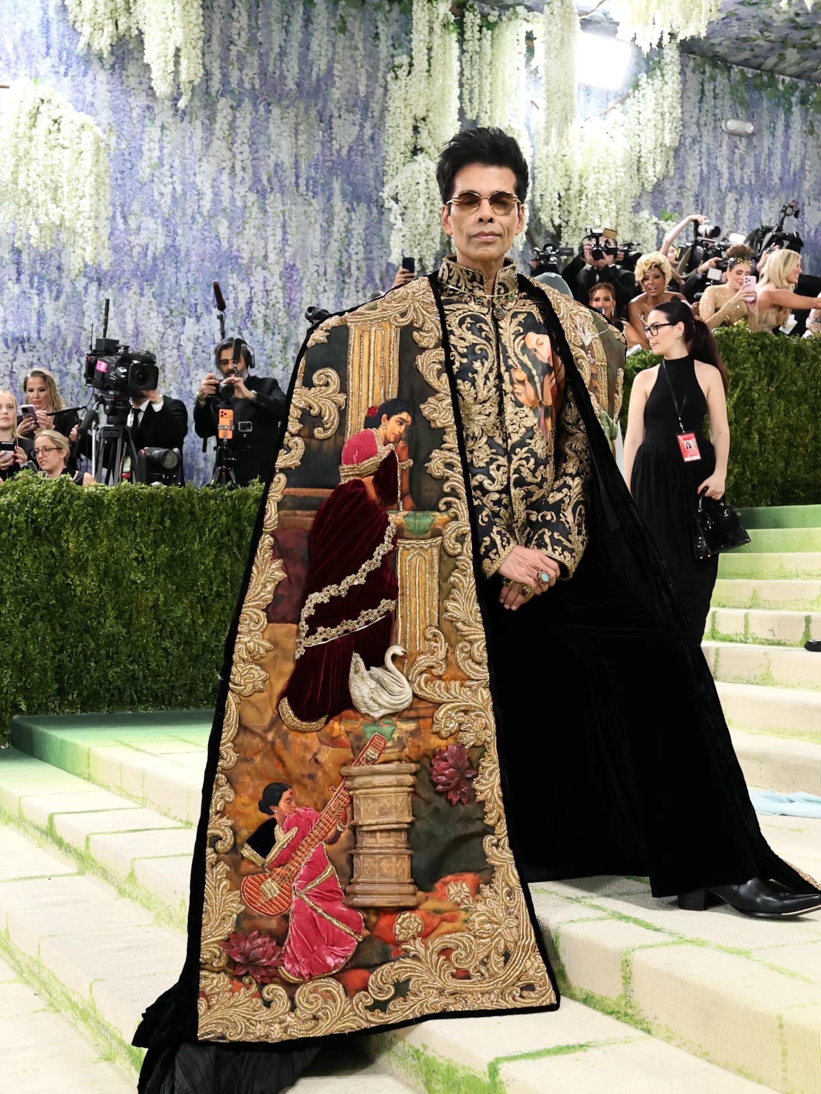 Karan Johar wearing inspired by Raja Ravi Varma