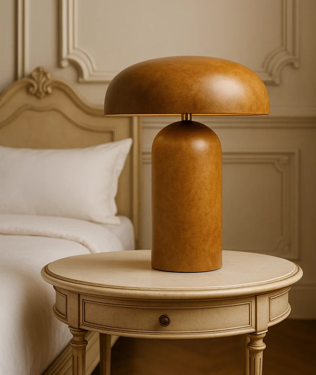 Mushroom Wooden Lamp