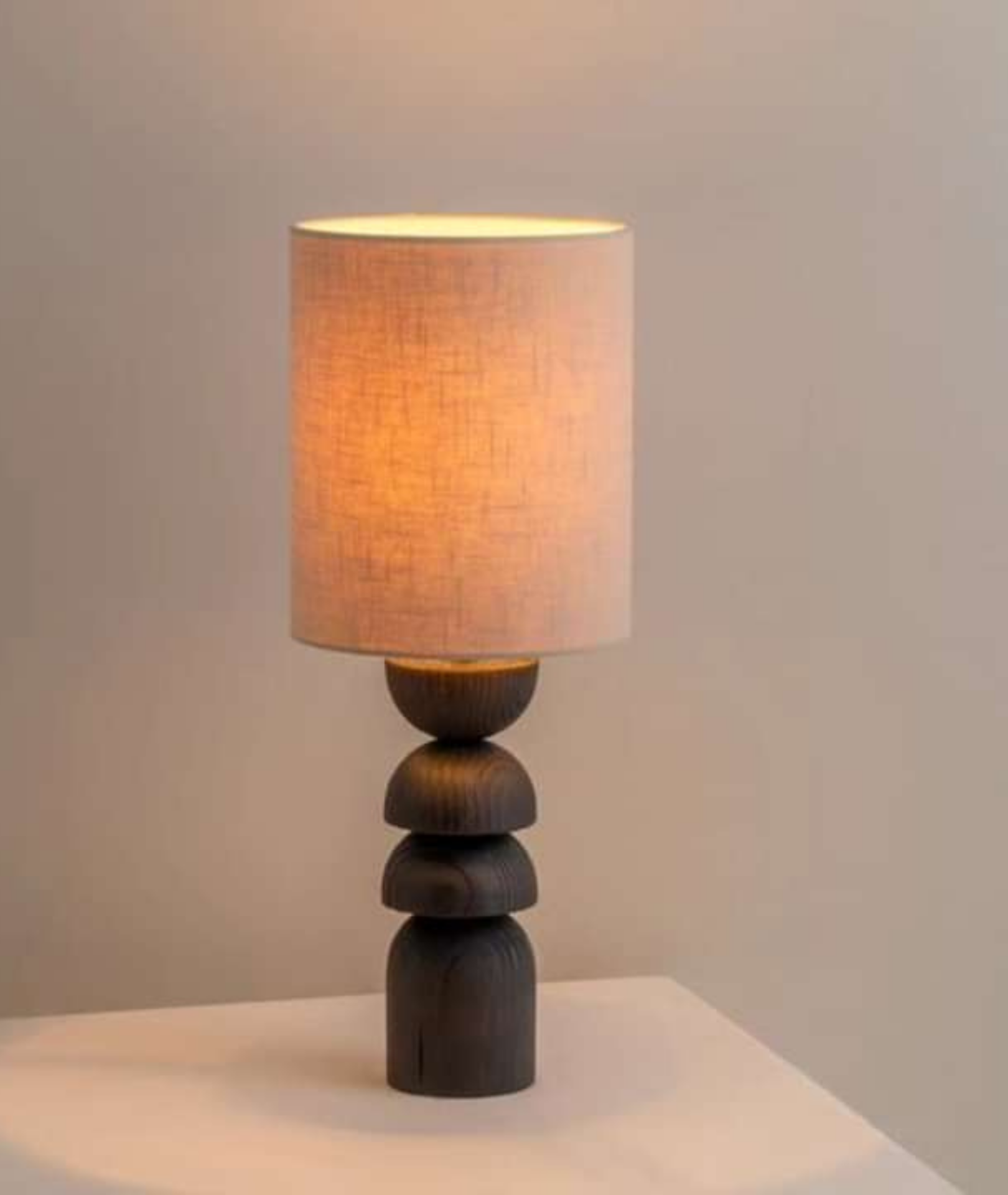 Hunter Charred Wood Lamp