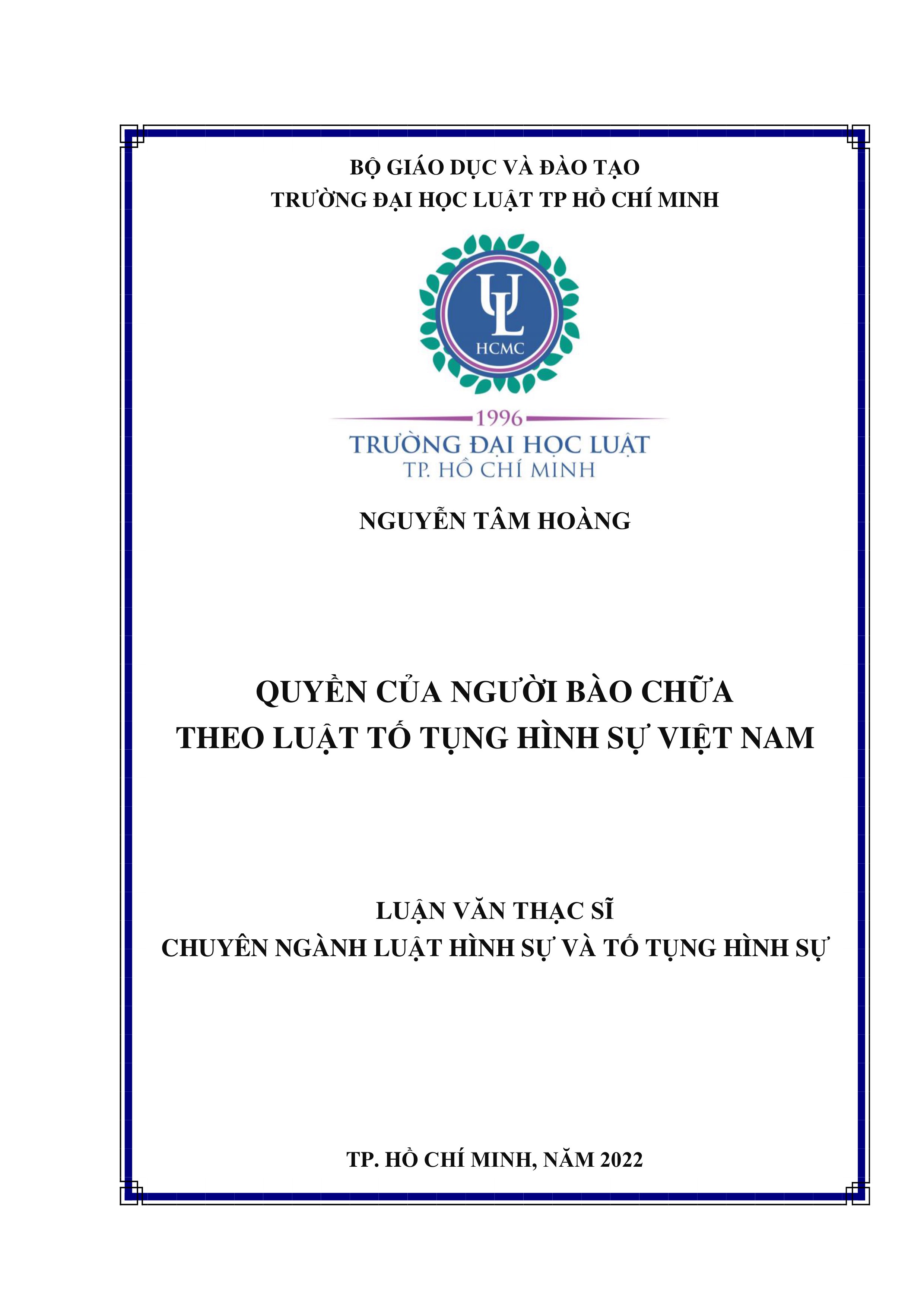Quyền của người bào chữa theo luật Tố tụng hình sự Việt Nam