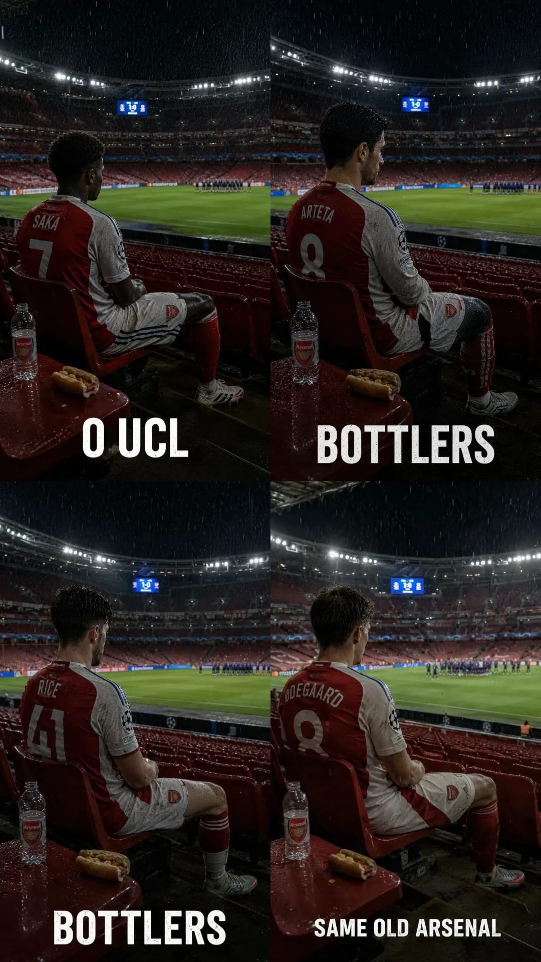 Arsenal Heartbreak Stadium Portrait Prompt