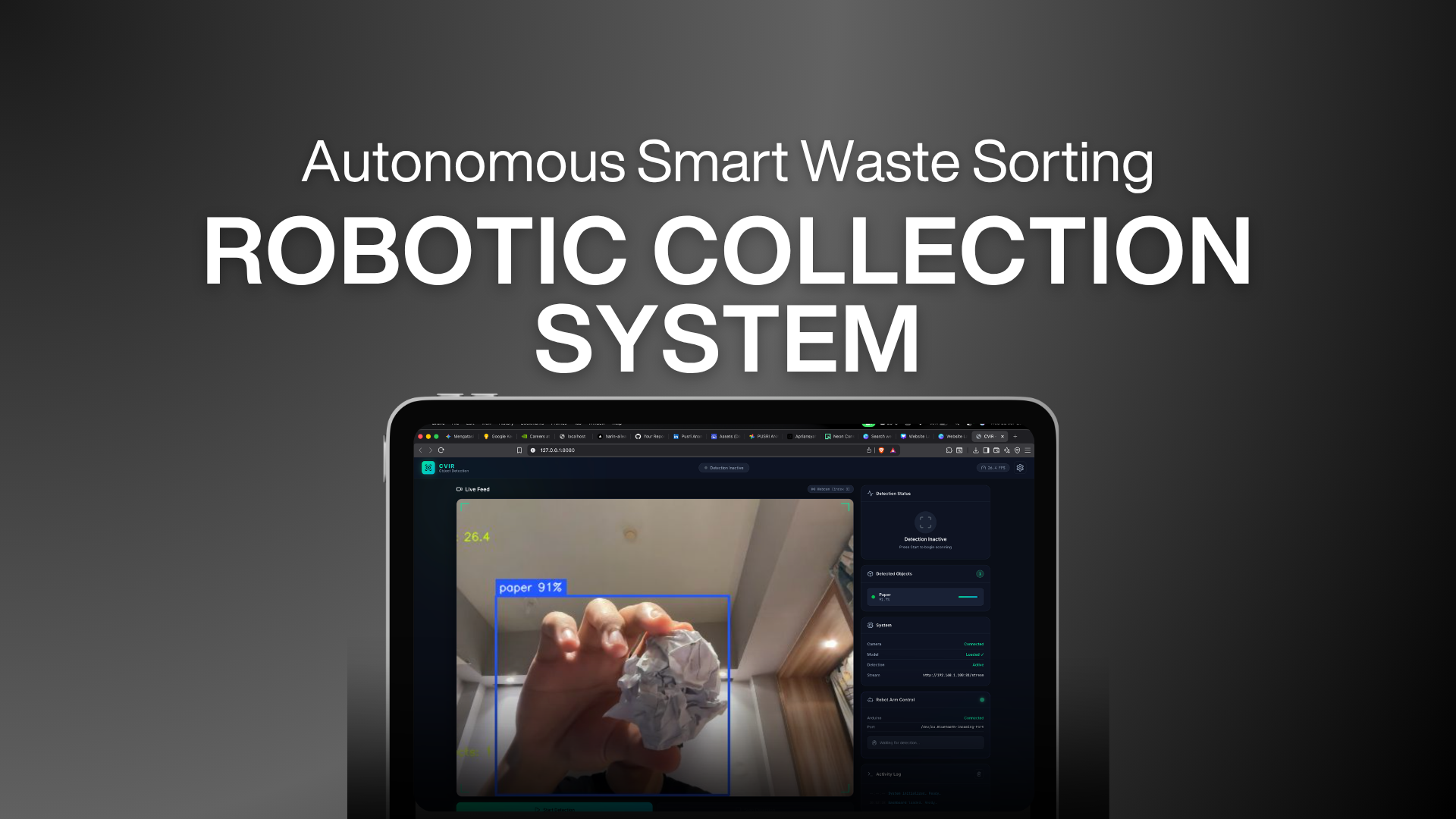 Autonomous Smart Waste Sorting & Robotic Collection System