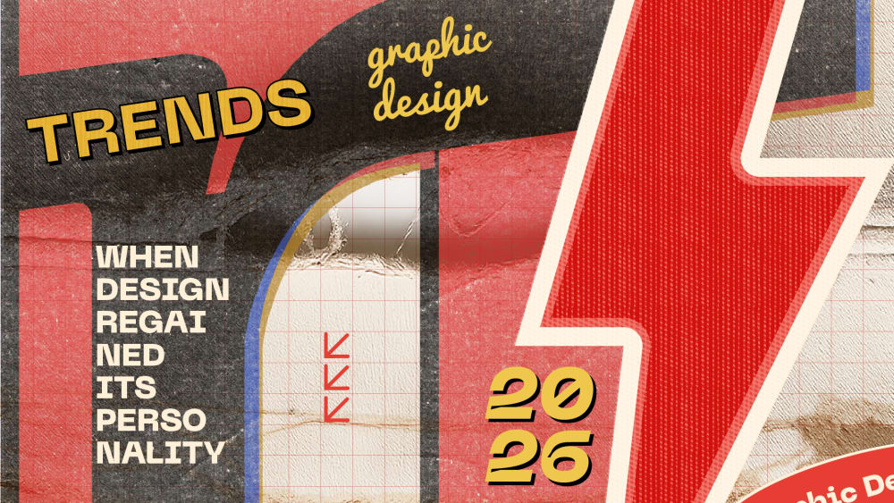 Tendencias de diseño gráfico en 2026, cuando el diseño recuperó su personalidad — Tendencias de diseño