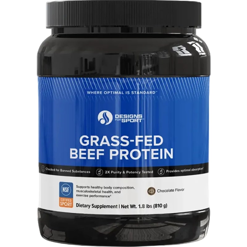 Designs for Sport Grass-Fed Beef Protein Chocolate  - 810 g powder